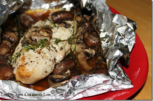 Chicken Breast Baked in a Bag with Mushrooms, Butter and Thyme (15)